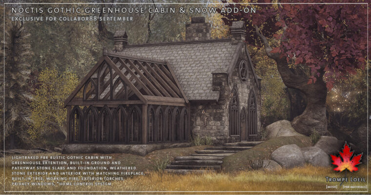 Noctis Gothic Greenhouse Cabin & Snow Add-On for Collabor88 September