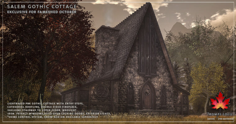 Salem Gothic Cottage & Snow Add-On for FaMESHed October